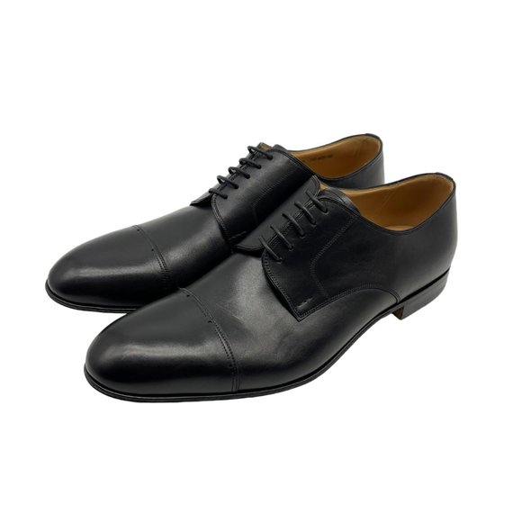 Bally Men\'s Leather Oxford Derby Dress Shoes in Black Leather US 11.5 main image 8
